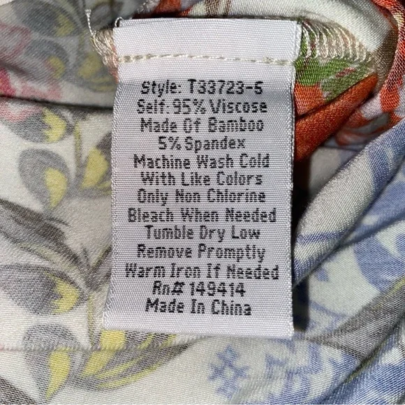 Johnny Was Tango Maxi T-Shirt Midi Length Patchwork Dress Size XL - Picture 4 of 16